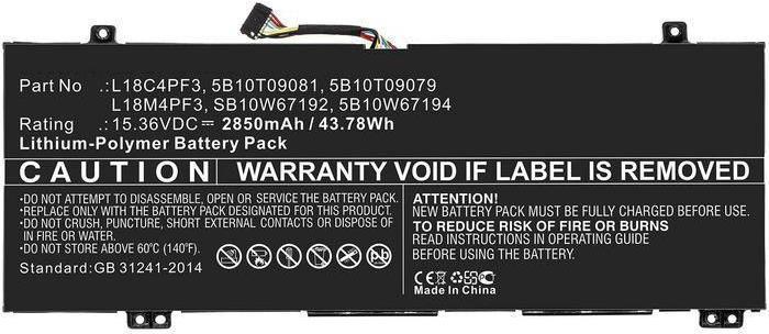 Actual product image CoreParts 5B10W67415-CP (2850 mAh)