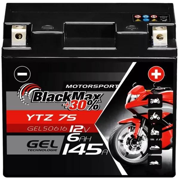 Actual product image BlackMax YTZ-7S Motorcycle Battery Gel CTZ-7S/GTZ-7S (DIN 50616) (12 V, 6 Ah, 145 A)