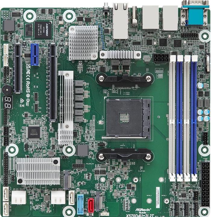 Produktbild AsRock X570D4U-2L2T/BCM (AM4, AMD X570, mATX)