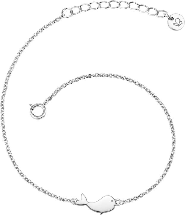Actual product image Glanzstücke München Ladies whale sterling silver 17.0 cm base length + 3.0 cm extension - 10178 (17 cm, Sterling Silver)