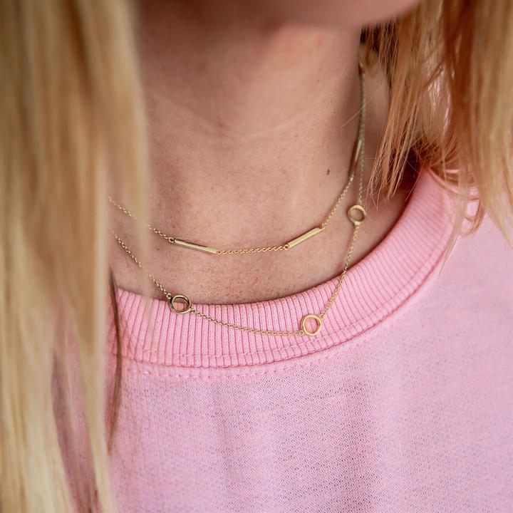 Actual product image Glanzstücke München Ladies sterling silver yellow gold 40.0 cm base chain + 5.0 cm extension - 10254 (Sterling Silver, 40 - 45 cm)