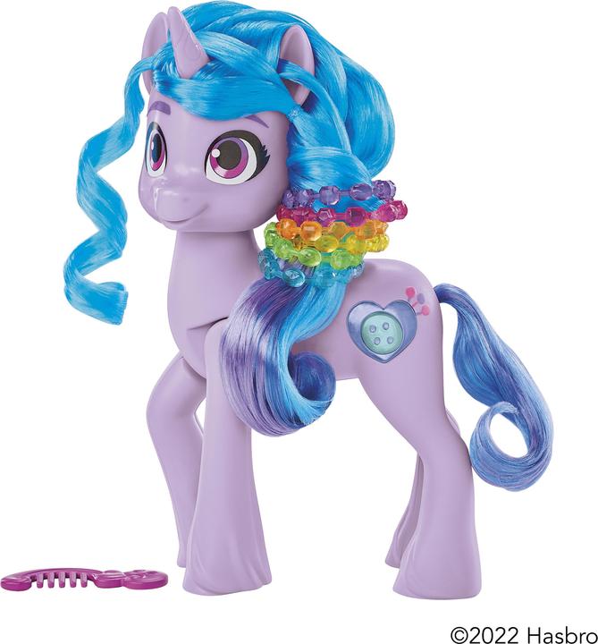 Actual product image My Little Pony Discover your pony sparkle Sparkle Fun Izzy Moonbow, 20 cm high pony for children, with