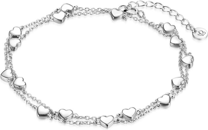Produktbild Glanzstücke München Damen Herz Sterling Silber silber 36,0 cm Basislänge + 3,0 cm Verlängerung - 10258 (36 cm, Sterling Silber)