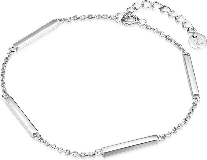 Actual product image Glanzstücke München Ladies sterling silver 17.0 cm base length + 3.0 cm extension - 10208 (17 cm, Sterling Silver)
