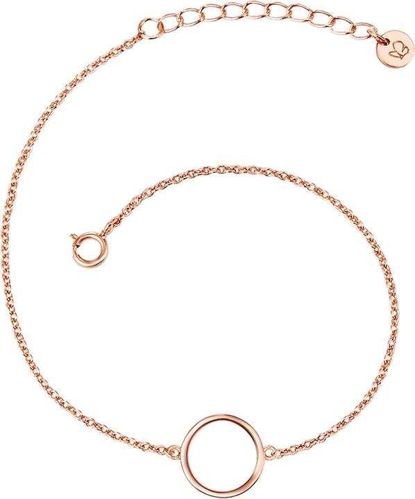Image du produit Glanzstücke München Femmes argent sterling or rose 17,0 cm longueur de base + 3,0 cm extension - 10206 (17 cm, Argent Sterling)
