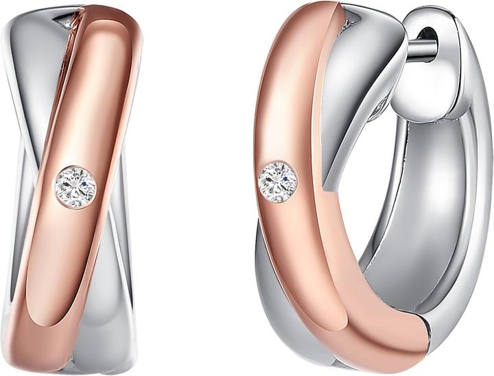 Produktbild Rafaela Donata Damen Sterling Silber Diamant silber/roségold - 10904 (Sterling Silber)