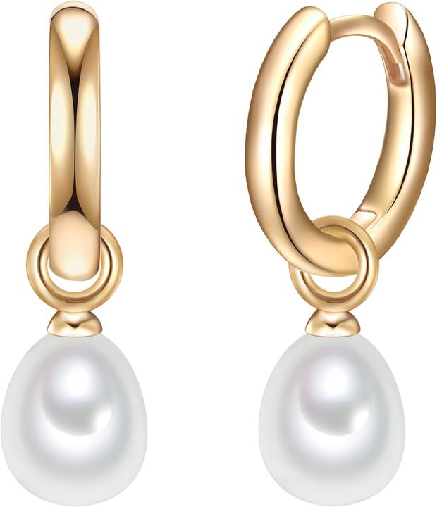Produktbild Valero Pearls Damen Sterling Silber Süsswasser-Zuchtperle gelbgold - 11322 (Sterling Silber)