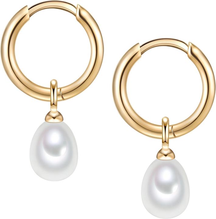 Produktbild Valero Pearls Damen Sterling Silber Süsswasser-Zuchtperle gelbgold - 11322 (Sterling Silber)