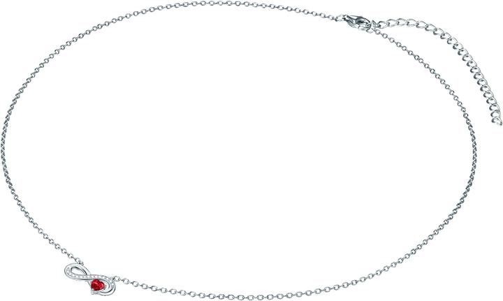 Immagine prodotto Rafaela Donata Donna Infinity/Cuore in argento Sterling Zirconia catena base 42,0 cm + 7,0 cm di estensione - 11384 (Argento, 42 - 49 cm)