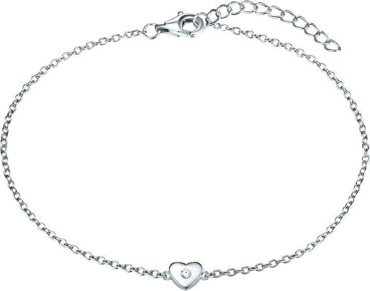 Produktbild Rafaela Donata Damen Herz Sterling Silber Zirkonia silber 19,0 cm Basislänge + 3,0 cm Verlängerung - 11376 (19 cm, Sterling Silber)