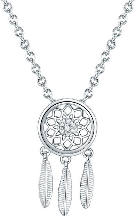 Actual product image Rafaela Donata Ladies Dreamcatcher Sterling Silver Zirconia silver 42.0 cm base chain + 7.0 cm extension - 11358 (Sterling Silver, 42 - 49 cm)