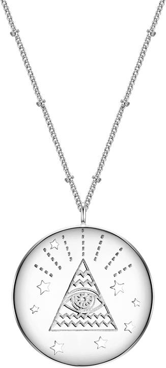 Glanzstücke München Damen Allsehendes Auge Sterling Silber silber 50,0 cm Basiskette + 5,0 cm Verlängerung - 11538 (Sterling Silber, 50 - 55 cm)