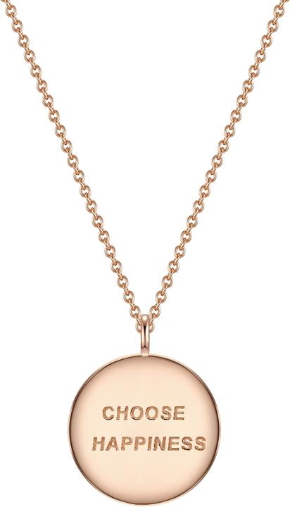 Glanzstücke München Damen Choose happiness Sterling Silber roségold 40,0 cm Basiskette + 5,0 cm Verlängerung - 11580 (Sterling Silber, 40 - 45 cm)
