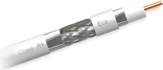 Actual product image Televes SK125plus coaxial cable A+3-fold shielded 125dB 100m coil 413501 (125 dB, Antenna cable)