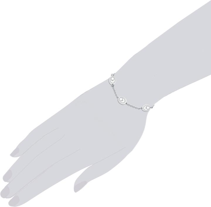 Produktbild Valero Pearls Damen Sterling Silber Süsswasser-Zuchtperlen silber 17,0 cm Basislänge + 3,0 cm Verlängerung - 15046 (17 cm, Sterling Silber)