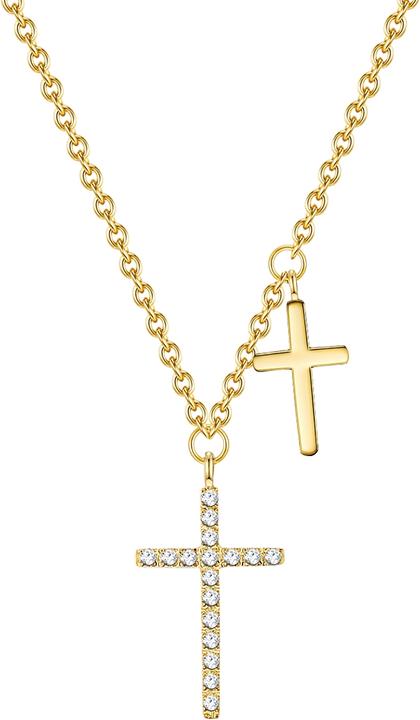 Produktbild Eastside Damen Kreuz Edelstahl Zirkonia gelbgold 52,0 cm - 15162 (Edelstahl, 52 cm)