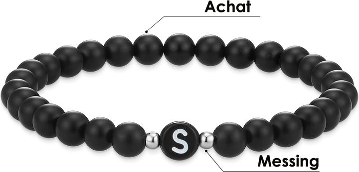 Produktbild Eastside Unisex Buchstaben Achat schwarz 19,0 cm - 11776 (19 cm, Achat)