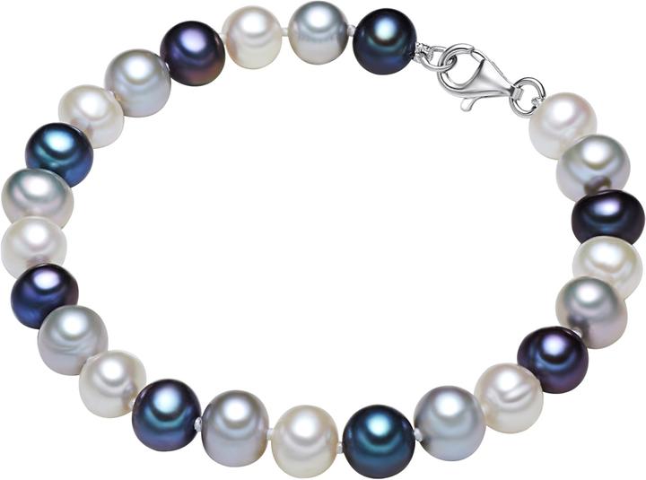Produktbild Valero Pearls Damen Sterling Silber Süsswasser-Zuchtperle silber - 2246 (19 cm, 925er Silber, Perle)