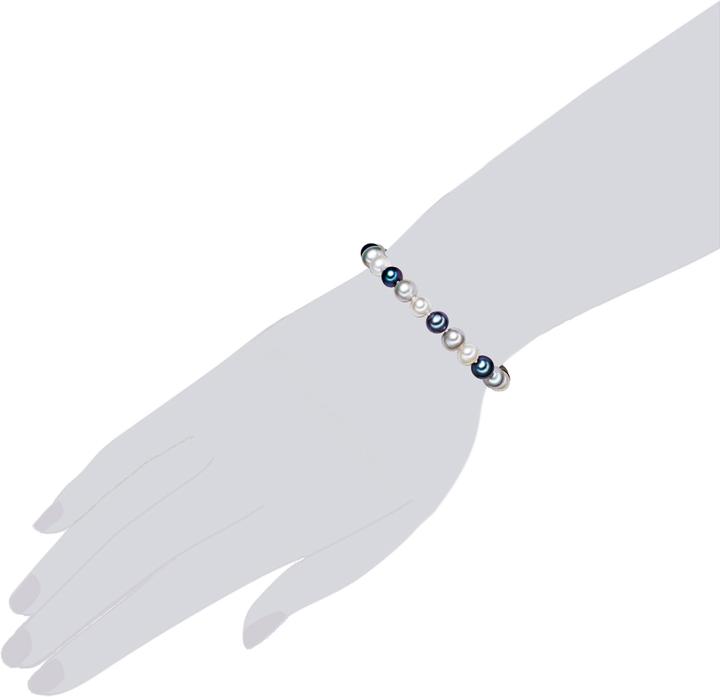 Produktbild Valero Pearls Damen Sterling Silber Süsswasser-Zuchtperle silber - 2246 (19 cm, 925er Silber, Perle)