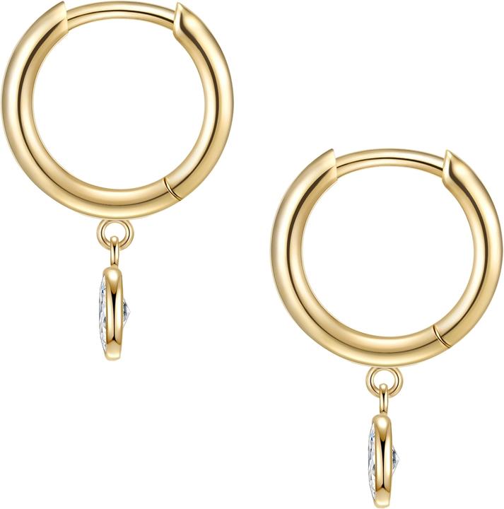 Actual product image Glanzstücke München Ladies Sterling Silver Cubic Zirconia Yellow Gold - 24014 (Sterling Silver)