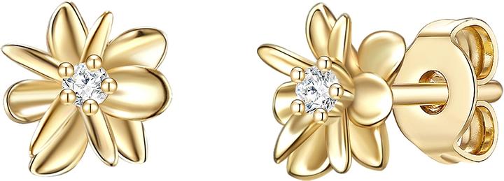 Immagine prodotto Glanzstücke München Donna Fiore Argento Cubico Zirconia Oro Giallo - 24006 (Argento)