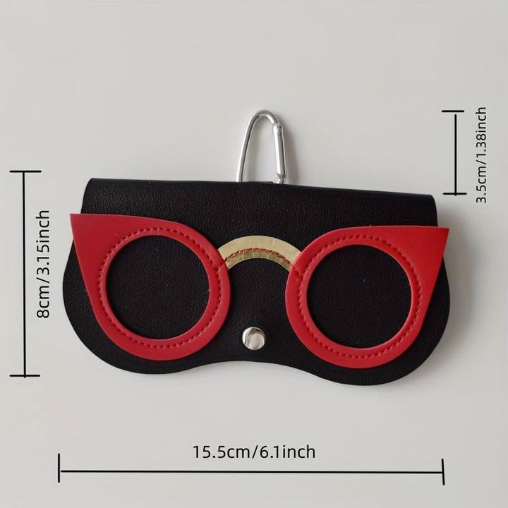 Immagine prodotto Only-Bags.Store Custodia per occhiali in pelle PU con simpatico gufo - custodia portatile per occhiali con
