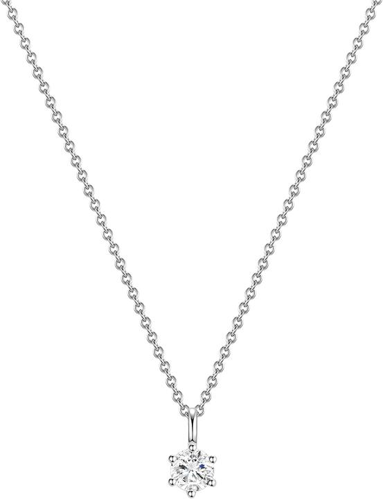 Glanzstücke München Damen Sterling Silber Zirkonia silber 40,0 cm Basiskette + 5,0 cm Verlängerung - 15286 (Sterling Silber, 40 - 45 cm)