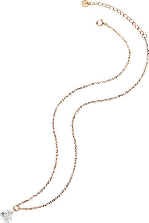 Produktbild Glanzstücke München Damen Herz Sterling Silber Topas roségold 40,0 cm Basiskette + 5,0 cm Verlängerung - 15412 (Sterling Silber, 40 - 45 cm)