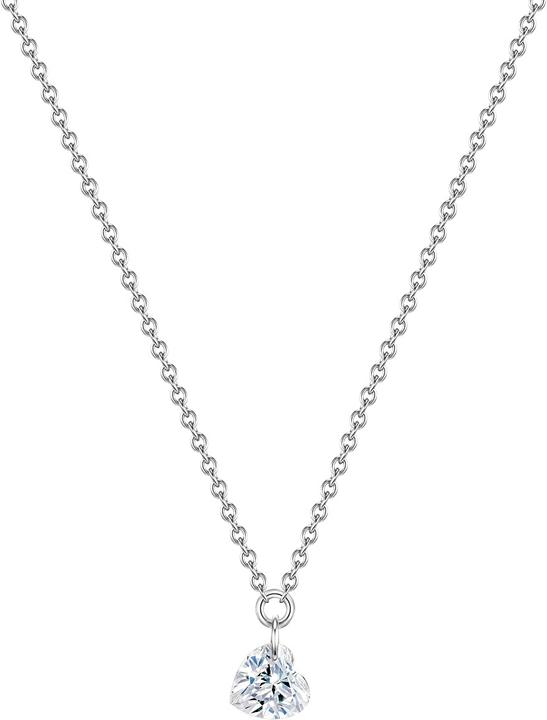 Produktbild Glanzstücke München Damen Herz Sterling Silber Topas silber 40,0 cm Basiskette + 5,0 cm Verlängerung - 15462 (Sterling Silber, 40 - 45 cm)