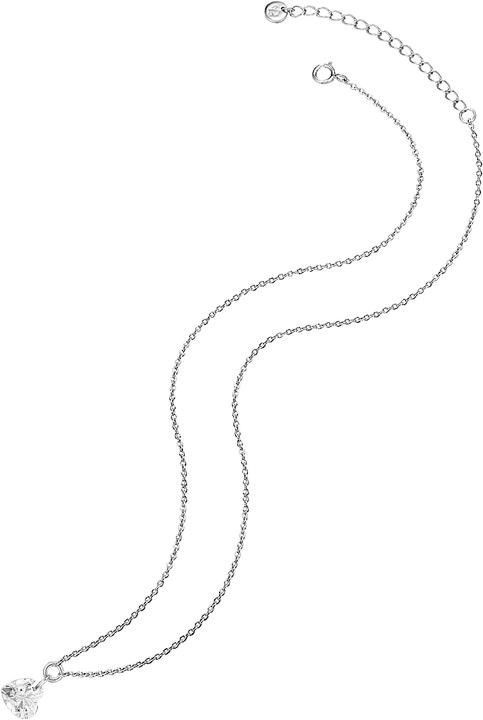 Produktbild Glanzstücke München Damen Herz Sterling Silber Topas silber 40,0 cm Basiskette + 5,0 cm Verlängerung - 15462 (Sterling Silber, 40 - 45 cm)