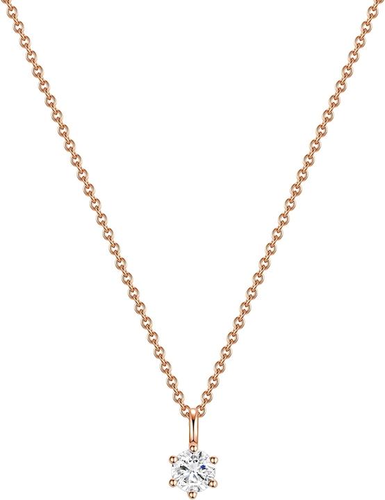 Glanzstücke München Damen Sterling Silber Zirkonia roségold 40,0 cm Basiskette + 5,0 cm Verlängerung - 15594 (Sterling Silber, 40 - 45 cm)