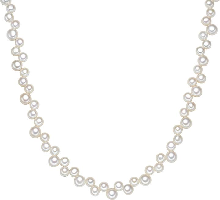 Produktbild Valero Pearls Damen Sterling Silber Süsswasser-Zuchtperle silber 42,0 cm Basiskette + 5,0 cm Verlängerung - 2886 (Sterling Silber, 42 - 47 cm)
