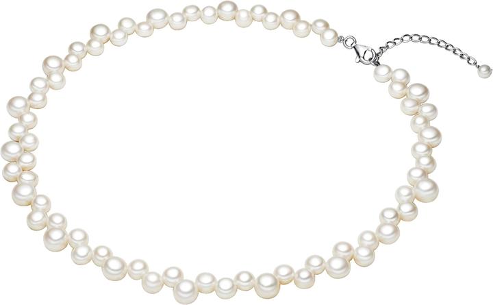 Produktbild Valero Pearls Damen Sterling Silber Süsswasser-Zuchtperle silber 42,0 cm Basiskette + 5,0 cm Verlängerung - 2886 (Sterling Silber, 42 - 47 cm)