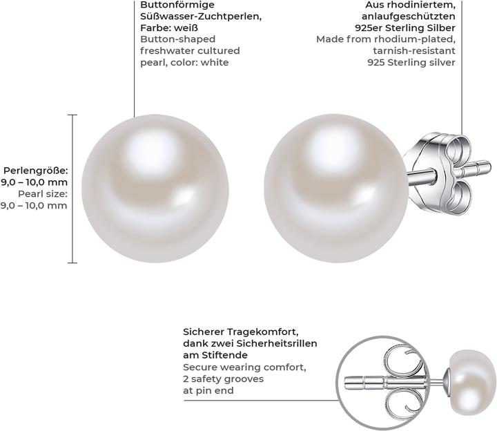 Image du produit Valero Pearls Femme argent sterling perle d'eau douce de culture argent - 3024 (Argent Sterling)
