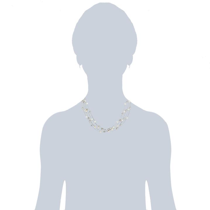 Produktbild Valero Pearls Damen Sterling Silber Süsswasser-Zuchtperle silber 43,0 cm - 2888 (Sterling Silber, 43 cm)