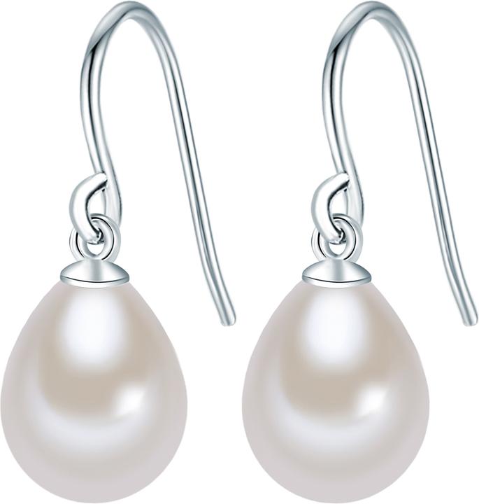 Valero Pearls Damen Sterling Silber Süsswasser-Zuchtperle silber - 3342 (Sterling Silber)
