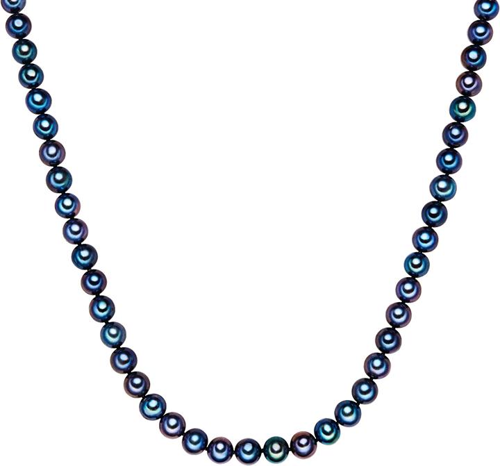 Valero Pearls Damen Sterling Silber Süsswasser-Zuchtperle silber 43,0 cm Basiskette + 5,0 cm Verlängerung - 3336 (Sterling Silber, 43 - 48 cm)