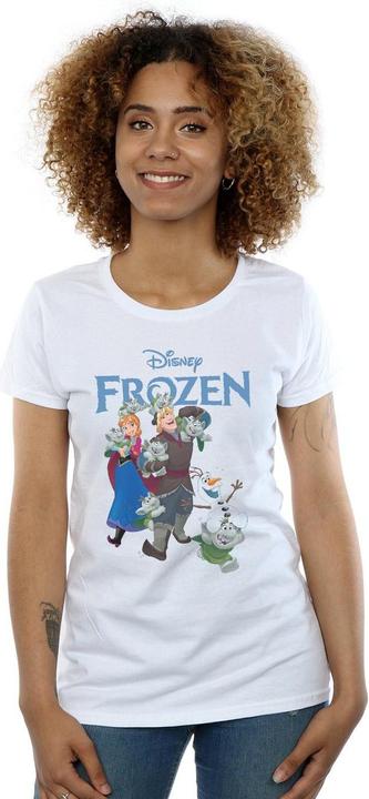 Actual product image Disney Womens/Ladies Frozen Happy Trolls Cotton T-Shirt (XL)