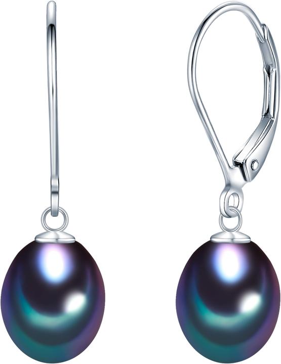 Valero Pearls Damen Sterling Silber Süsswasser-Zuchtperle silber - 3224 (Sterling Silber)