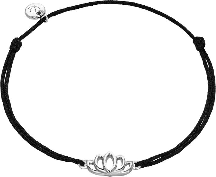 Image du produit Glanzstücke München Fleur de lotus femme argent sterling 15,0 - 22,0 cm, réglable de manière flexible - 9016 (22 cm, Argent Sterling)