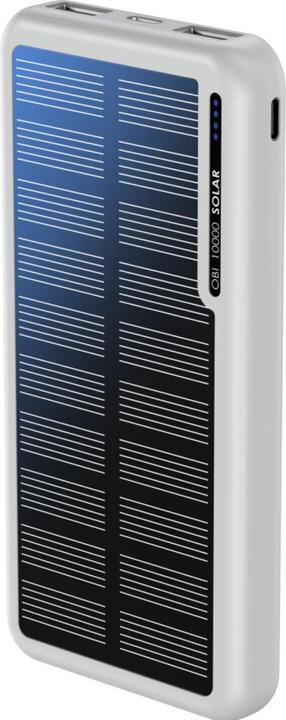 Produktbild Boompods Obi 10,000mAh Solar Powerbank - White (10000 mAh)