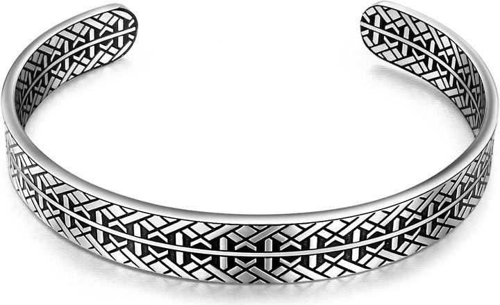 Image du produit True Rebels Hommes Acier inoxydable argent/noir 18,0 cm - 21,0 cm - 5528 (21 cm, Acier inoxydable)