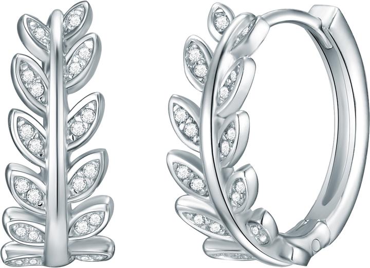 Rafaela Donata Damen Funkelnde Blätter Sterling Silber Zirkonia silber - 9812 (Sterling Silber)