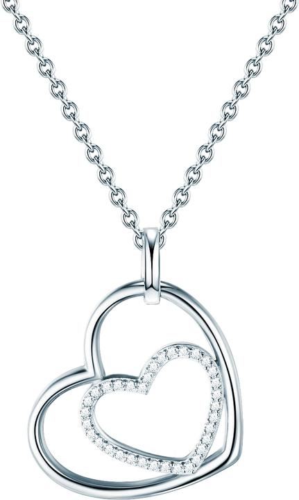 Produktbild Rafaela Donata Damen Herz Sterling Silber Zirkonia silber 42,0 cm Basiskette + 5,0 cm Verlängerung - 9866 (Sterling Silber, 42 - 47 cm)