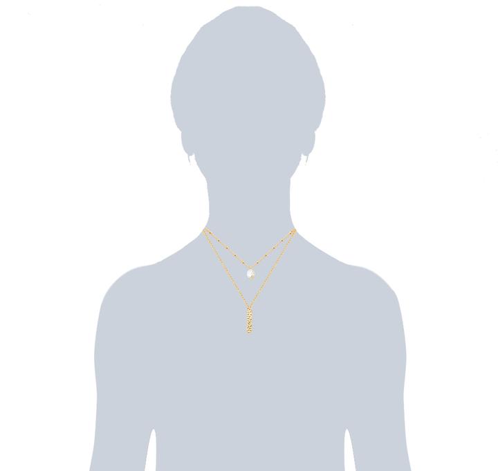 Image du produit Valero Pearls Femme Acier inoxydable Perle d'eau douce or jaune 38,0/40,0 cm Chaîne de base + 5,0 cm Extension - (Acier inoxydable, 40 - 45 cm)