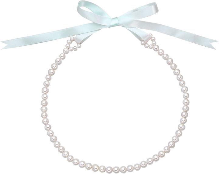 Valero Pearls Damen Satin Süsswasser-Zuchtperlen mint 45,0 cm - 24391 (Satin, 45 cm)