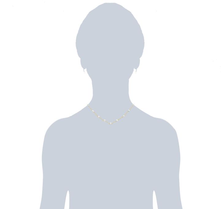 Actual product image Valero Pearls Ladies sterling silver freshwater cultured pearls yellow gold 40.0 cm base chain + 7.0 cm extension (Sterling Silver, 40 - 47 cm)