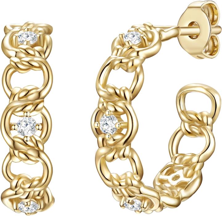 Produktbild Glanzstücke München Damen Sterling Silber Zirkonia gelbgold - 24457 (Sterling Silber)