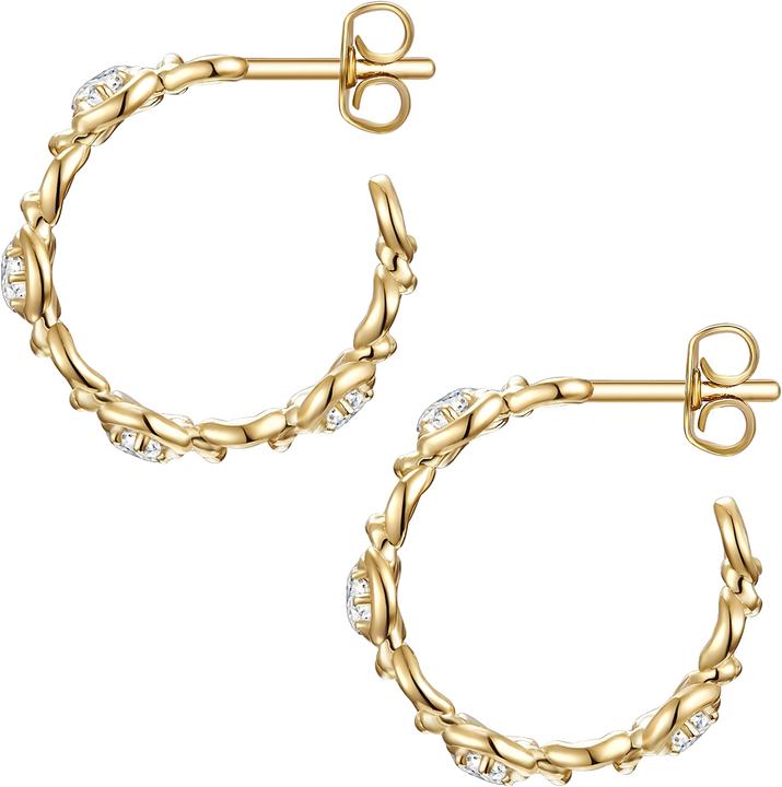 Produktbild Glanzstücke München Damen Sterling Silber Zirkonia gelbgold - 24457 (Sterling Silber)