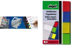 Image du produit Sigel Notes repositionnables Transparent (20 x 50 mm)